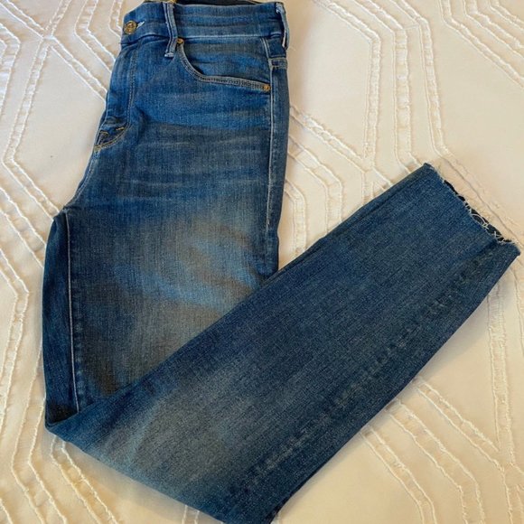 MOTHER: High Waisted Looker Ankle Fray - Picture 3 of 6